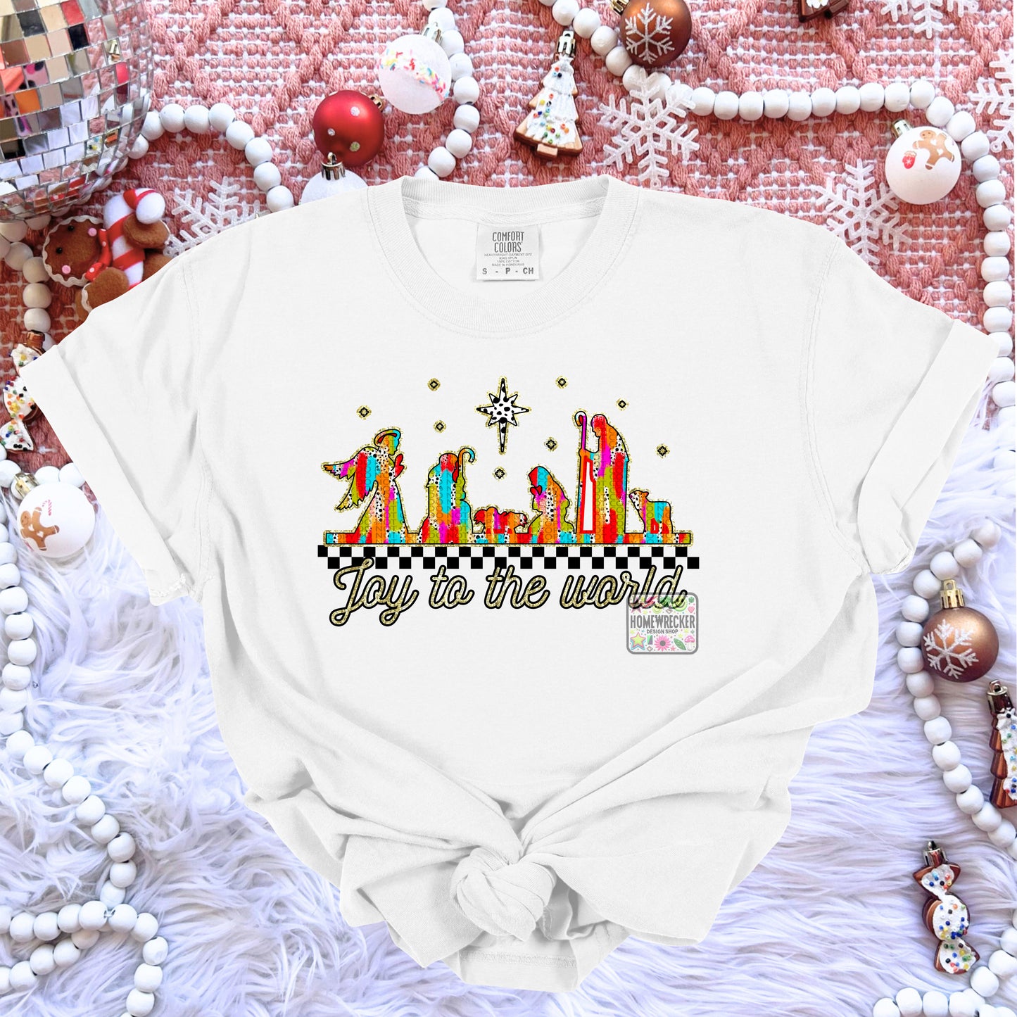 Joy to the World Nativity Brushstrokes
