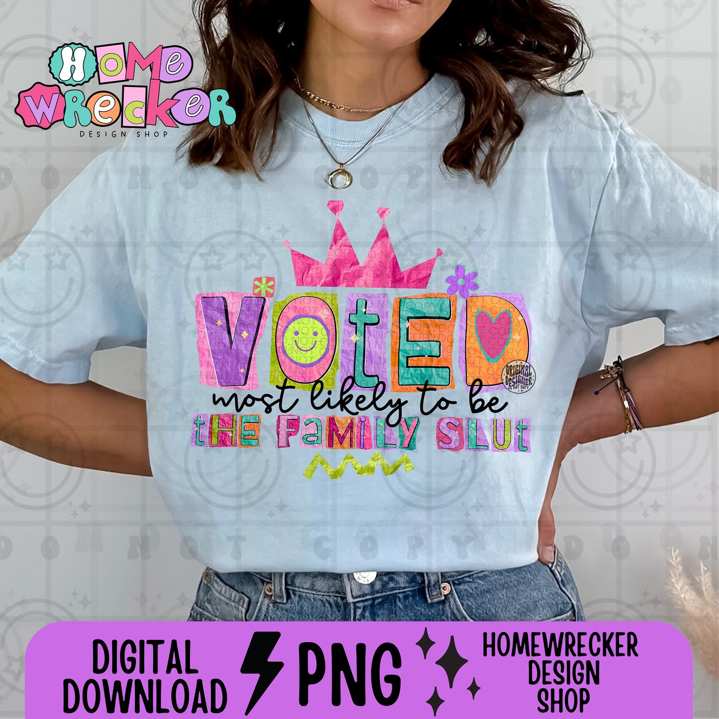 Voted Most likely to be the family slut PNG