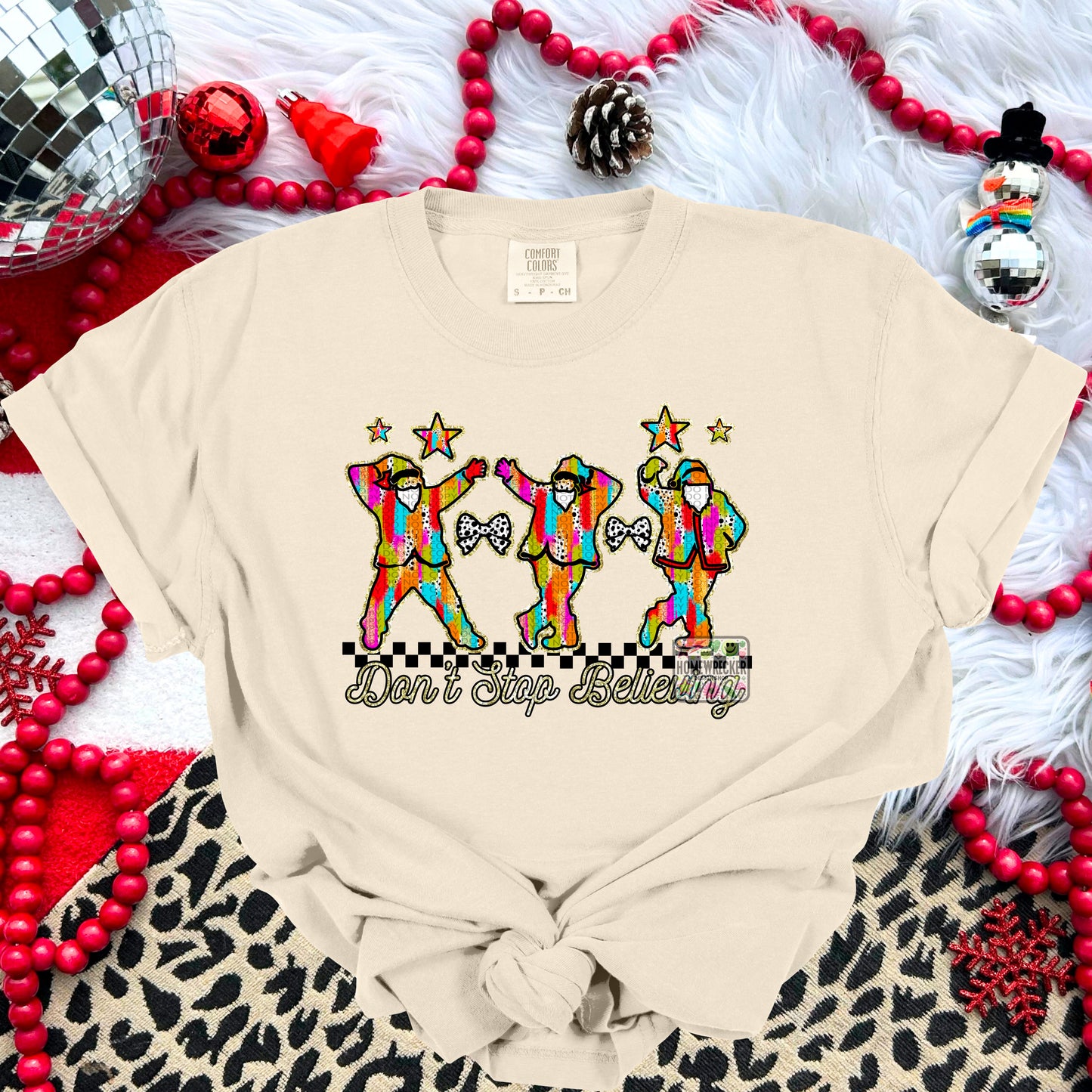 Don’t Stop Believing Brushstroke Santas