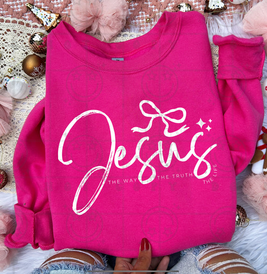 Jesus the way the truth the life PNG | Both black and white versions included