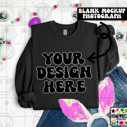 G18000 GILDAN | FOLDED BUNNY EARS BUNNY TAILS MOCK UPS | SINGLES