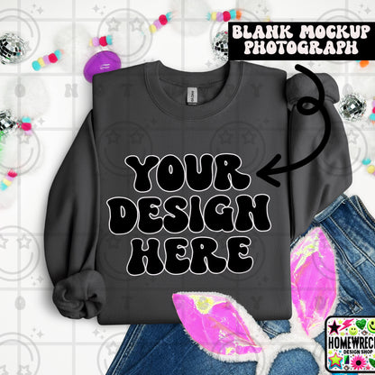 G18000 GILDAN | FOLDED BUNNY EARS BUNNY TAILS MOCK UPS | SINGLES