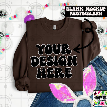 G18000 GILDAN | FOLDED BUNNY EARS BUNNY TAILS MOCK UPS | SINGLES