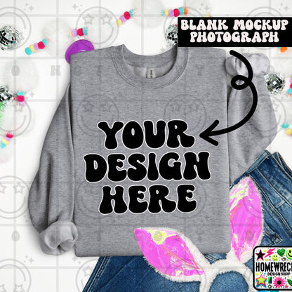 G18000 GILDAN | FOLDED BUNNY EARS BUNNY TAILS MOCK UPS | SINGLES