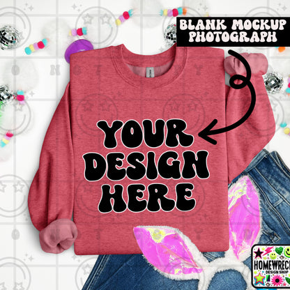 G18000 GILDAN | FOLDED BUNNY EARS BUNNY TAILS MOCK UPS | SINGLES