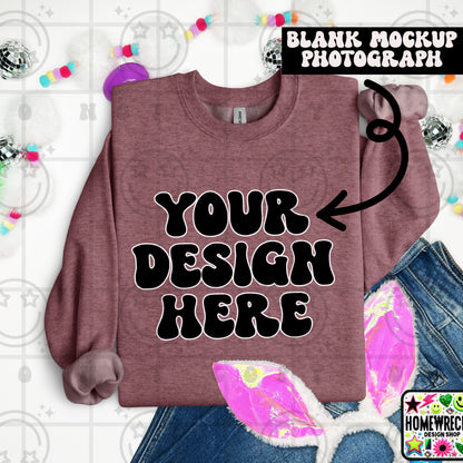 G18000 GILDAN | FOLDED BUNNY EARS BUNNY TAILS MOCK UPS | SINGLES