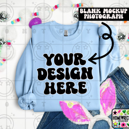 G18000 GILDAN | FOLDED BUNNY EARS BUNNY TAILS MOCK UPS | SINGLES