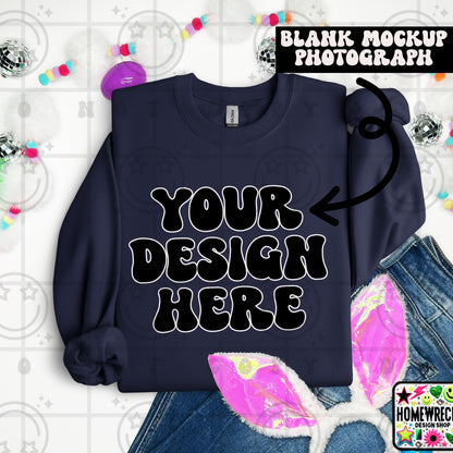 G18000 GILDAN | FOLDED BUNNY EARS BUNNY TAILS MOCK UPS | SINGLES