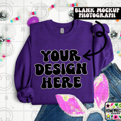 G18000 GILDAN | FOLDED BUNNY EARS BUNNY TAILS MOCK UPS | SINGLES