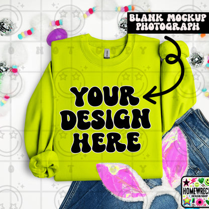 G18000 GILDAN | FOLDED BUNNY EARS BUNNY TAILS MOCK UPS | SINGLES