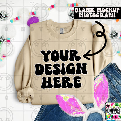 G18000 GILDAN | FOLDED BUNNY EARS BUNNY TAILS MOCK UPS | SINGLES