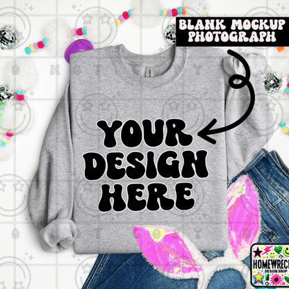 G18000 GILDAN | FOLDED BUNNY EARS BUNNY TAILS MOCK UPS | SINGLES