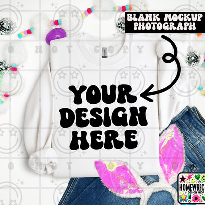 G18000 GILDAN | FOLDED BUNNY EARS BUNNY TAILS MOCK UPS | SINGLES