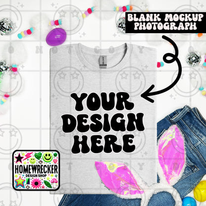 G64000 GILDAN | FOLDED BUNNY EARS BUNNY TAILS MOCK UPS | SINGLES