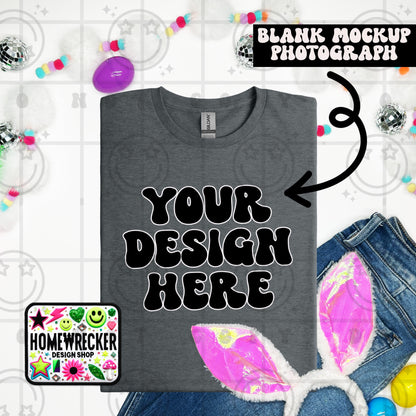 G64000 GILDAN | FOLDED BUNNY EARS BUNNY TAILS MOCK UPS | SINGLES