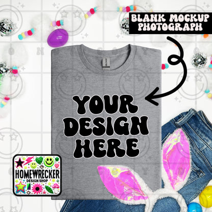 G64000 GILDAN | FOLDED BUNNY EARS BUNNY TAILS MOCK UPS | SINGLES