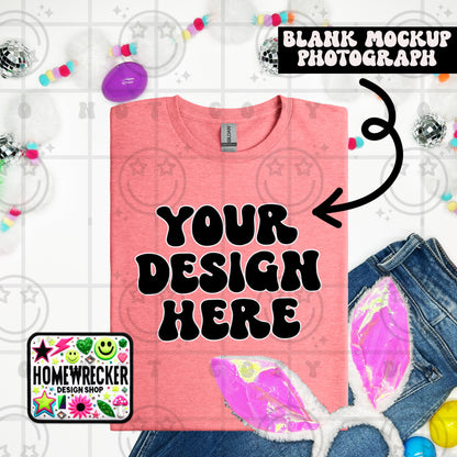 G64000 GILDAN | FOLDED BUNNY EARS BUNNY TAILS MOCK UPS | SINGLES