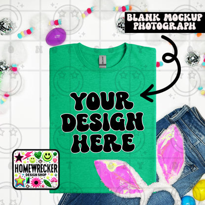 G64000 GILDAN | FOLDED BUNNY EARS BUNNY TAILS MOCK UPS | SINGLES