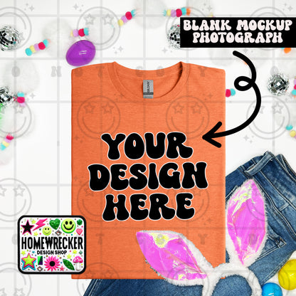 G64000 GILDAN | FOLDED BUNNY EARS BUNNY TAILS MOCK UPS | SINGLES