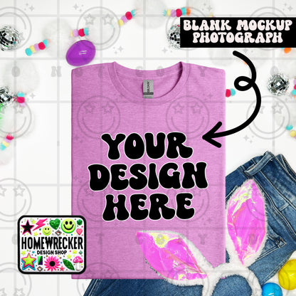 G64000 GILDAN | FOLDED BUNNY EARS BUNNY TAILS MOCK UPS | SINGLES