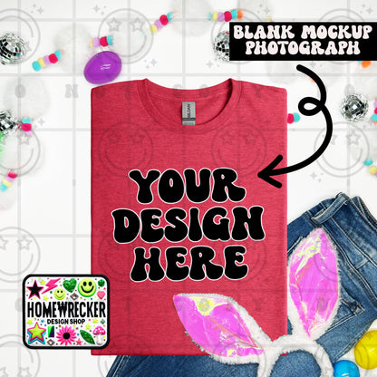 G64000 GILDAN | FOLDED BUNNY EARS BUNNY TAILS MOCK UPS | SINGLES