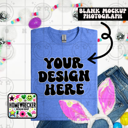 G64000 GILDAN | FOLDED BUNNY EARS BUNNY TAILS MOCK UPS | SINGLES