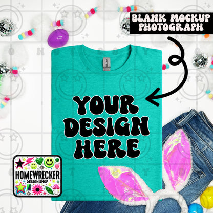 G64000 GILDAN | FOLDED BUNNY EARS BUNNY TAILS MOCK UPS | SINGLES