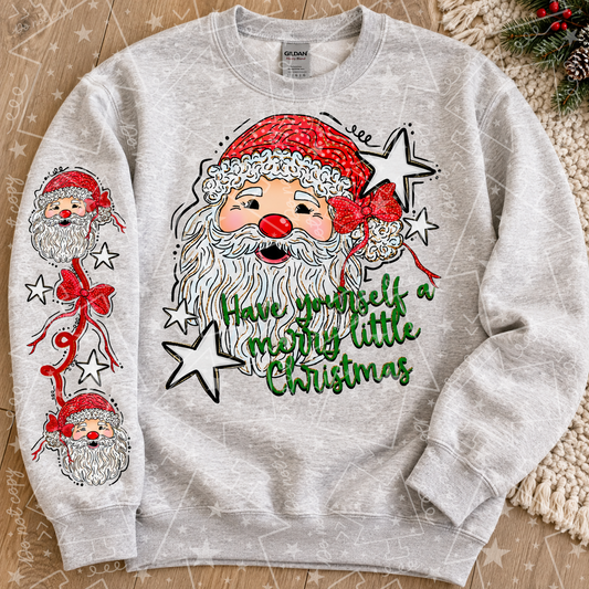 Watermarked preview: Have Yourself a Merry Christmas Hand Drawn 1