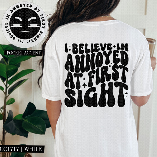 I Believe In Annoyed At First Sight | Wavy Snarky PNG