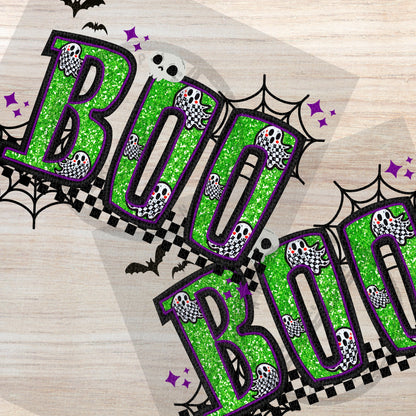 Boo | Halloween Faux Embroidery PNG