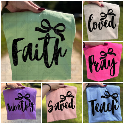 MINI BUNDLE: Single Color Script Coquette PNG | 6 files