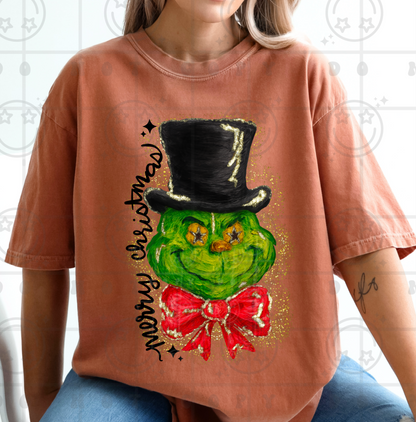 Merry Christmas Green guy Snowman PNG Christmas Design