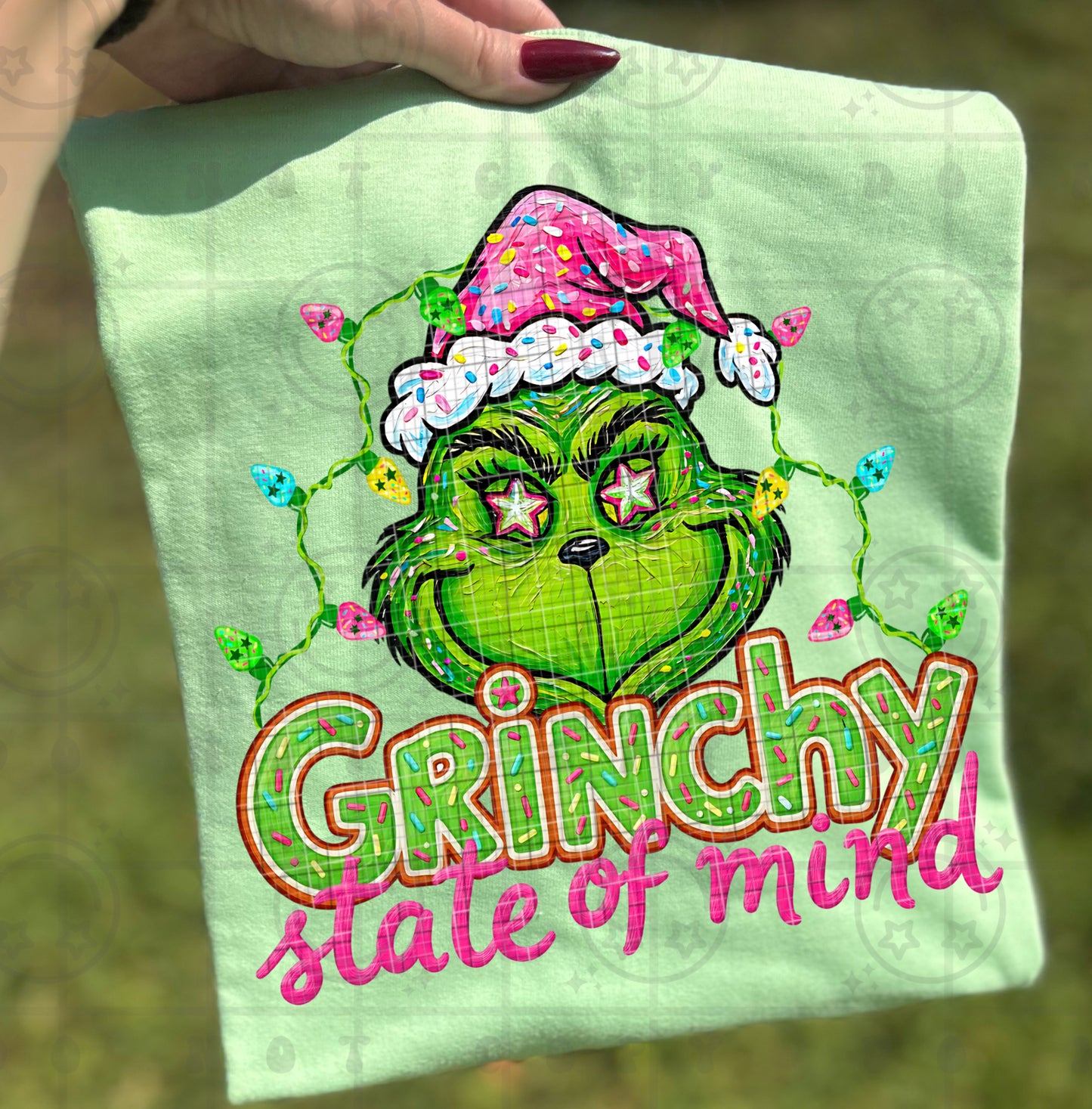 Green-chy state of mind PNG Christmas Design