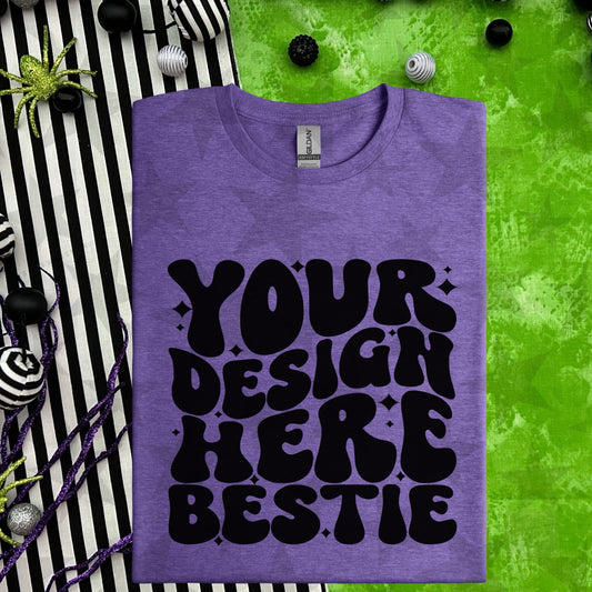 Gildan Softstyle 64000 Halloween Mockup | Heather Purple