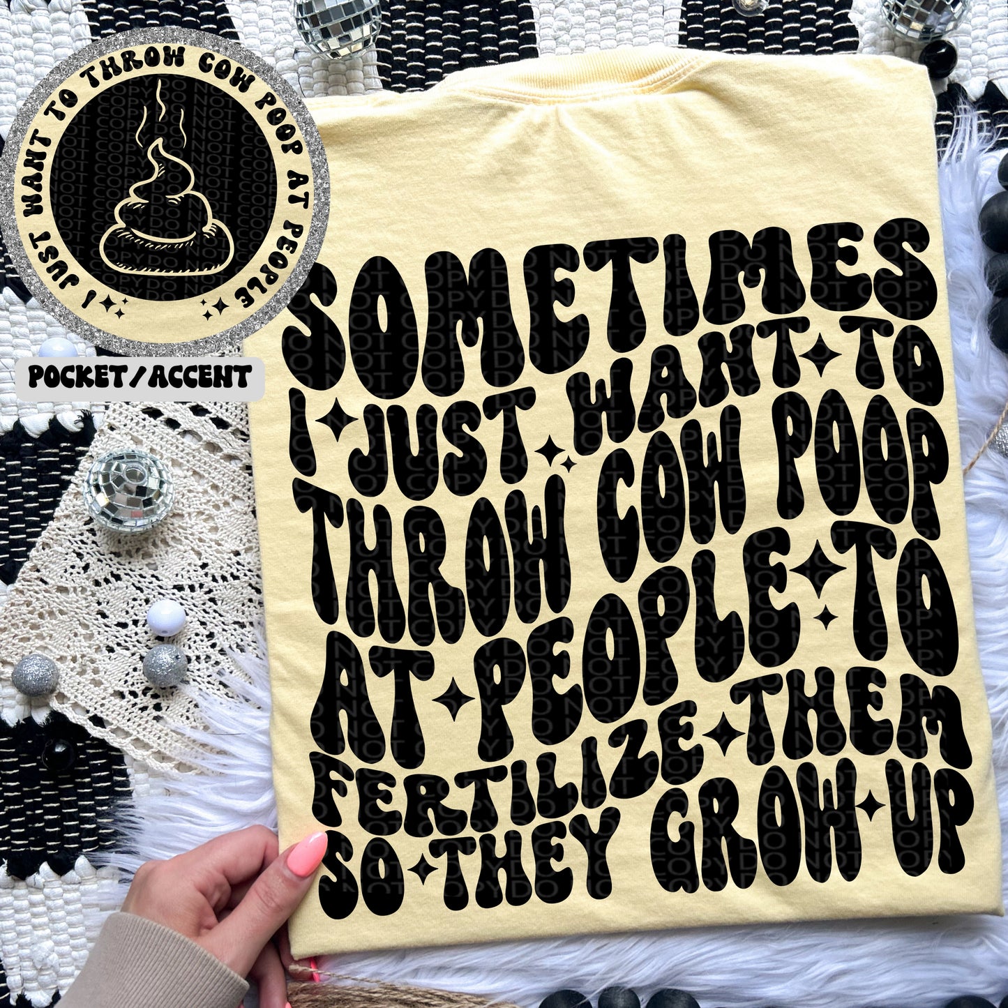 Sometimes I want to throw poop at people | Wavy Snarky PNG