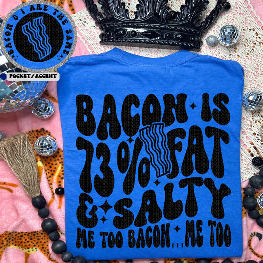 Me too Bacon Me Too | Wavy Font with Pocket PNG