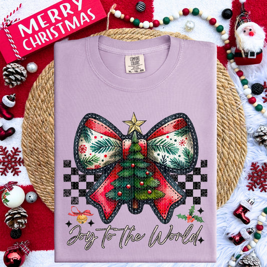 Joy to the world Vintage Bow