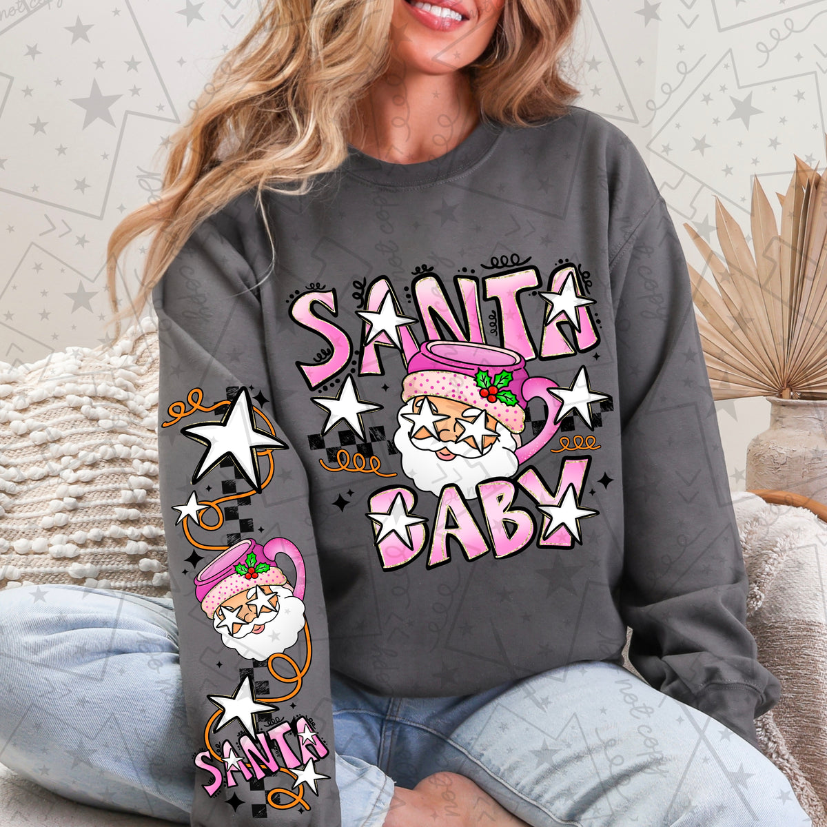Santa Baby PNG design mockup