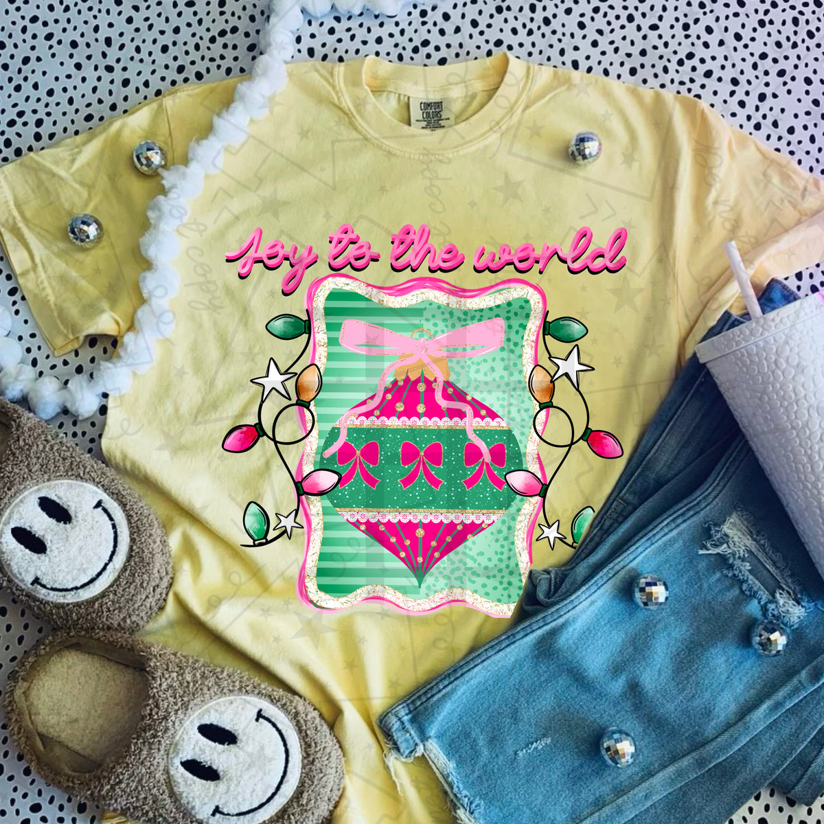 Joy To The World PNG design mockup