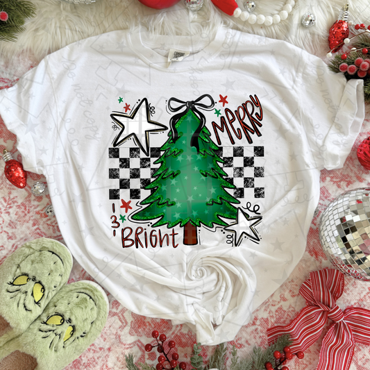Merry And Bright PNG design mockup