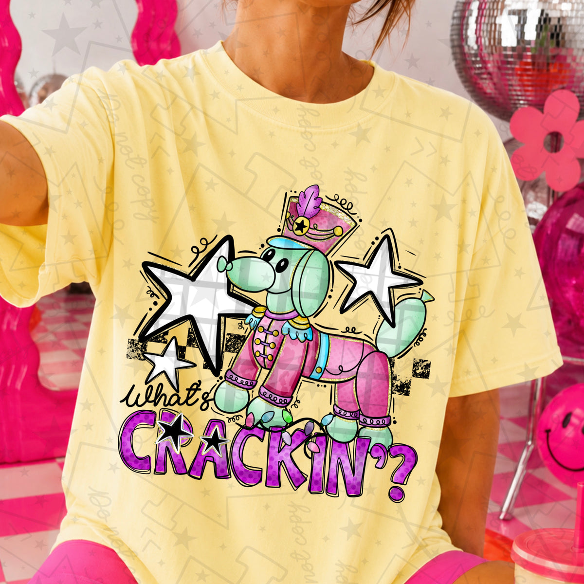 What's Crackin PNG design mockup