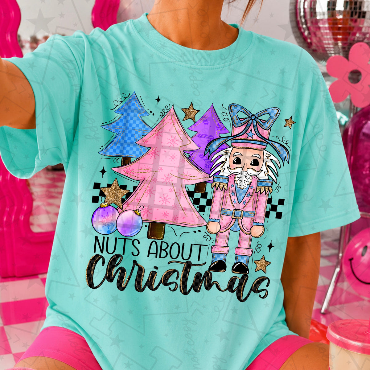 Nuts About Christmas PNG design mockup