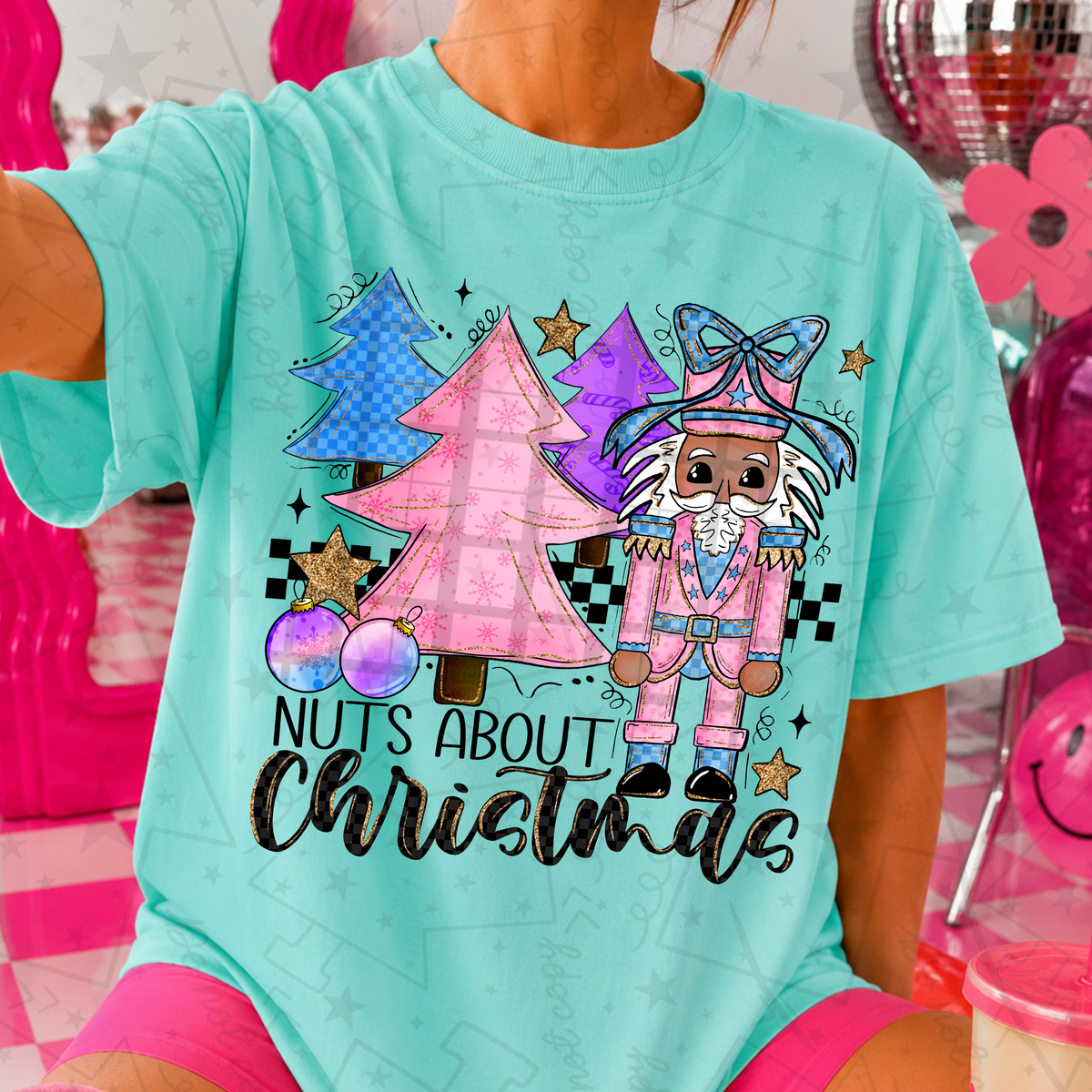 Nuts About Christmas PNG design mockup
