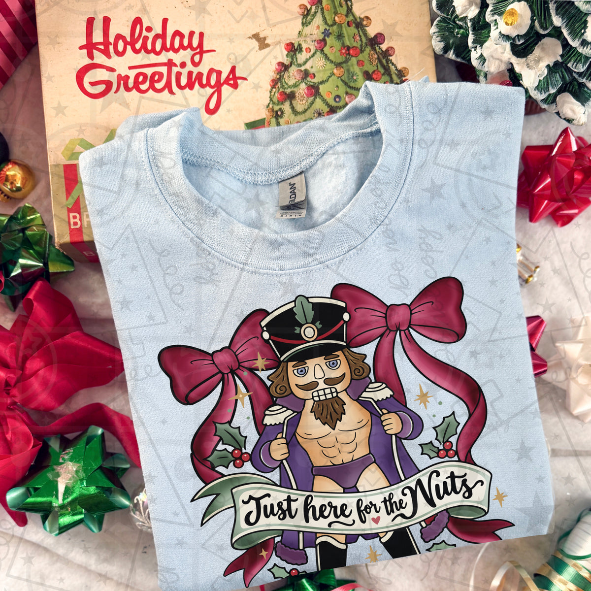 Just Here For The Nuts PNG design from Homewrecker Design Shop