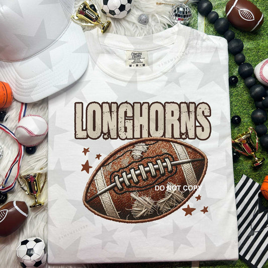 Longhorns Neutral Football Team Spirit PNG