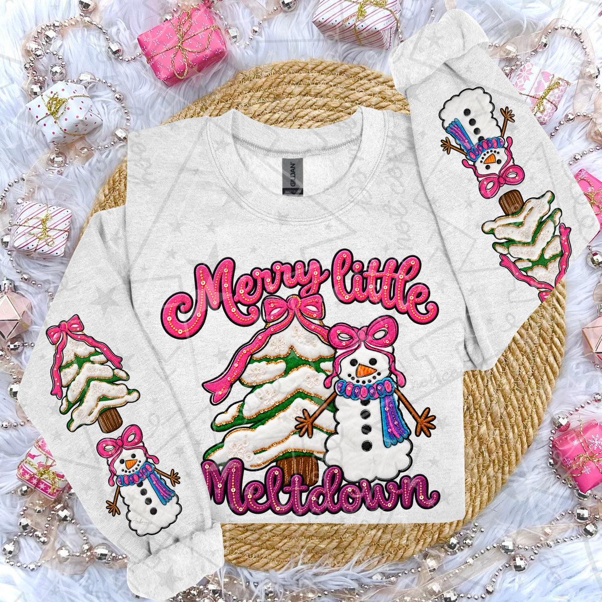 Watermarked preview: Merry Little Meltdown Faux emb