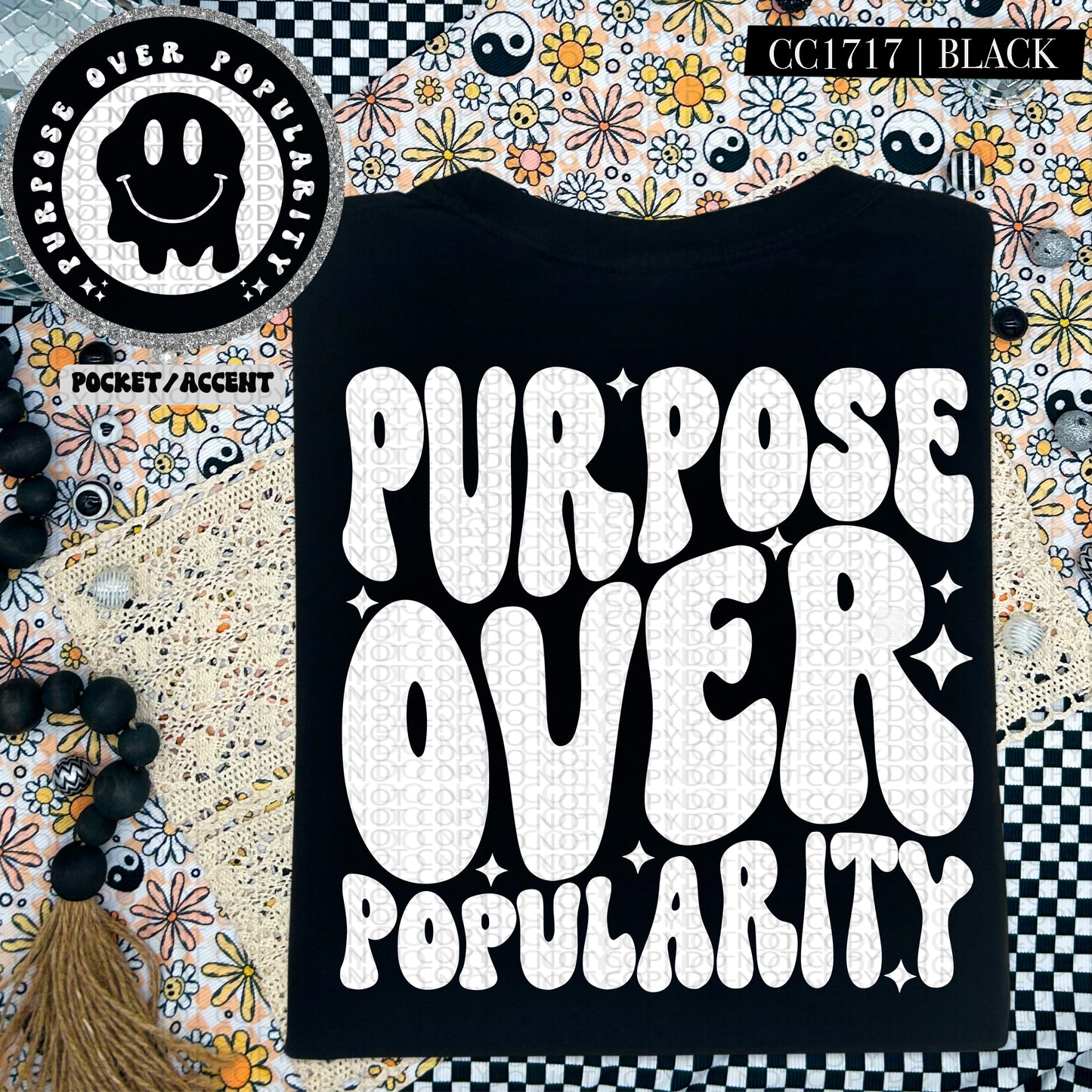 Purpose Over Popularity | Wavy Snarky PNG