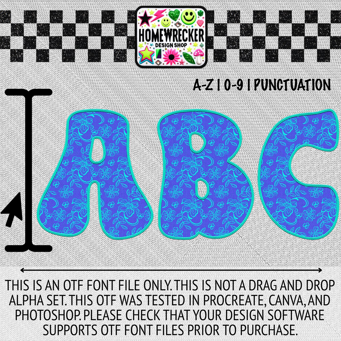 Faux Embroidery Lace Groovy Style | OTF FONT BUNDLE | 12 OTF FONT FILES