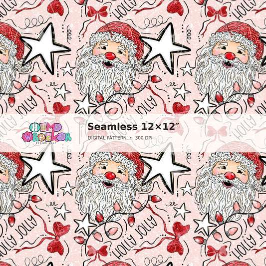 Watermarked preview: Santa Repeat Skin tone 1