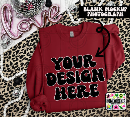 G18000 GILDAN | VALENTINE'S DAY LEOPARD PRINT MOCK UPS | SINGLES